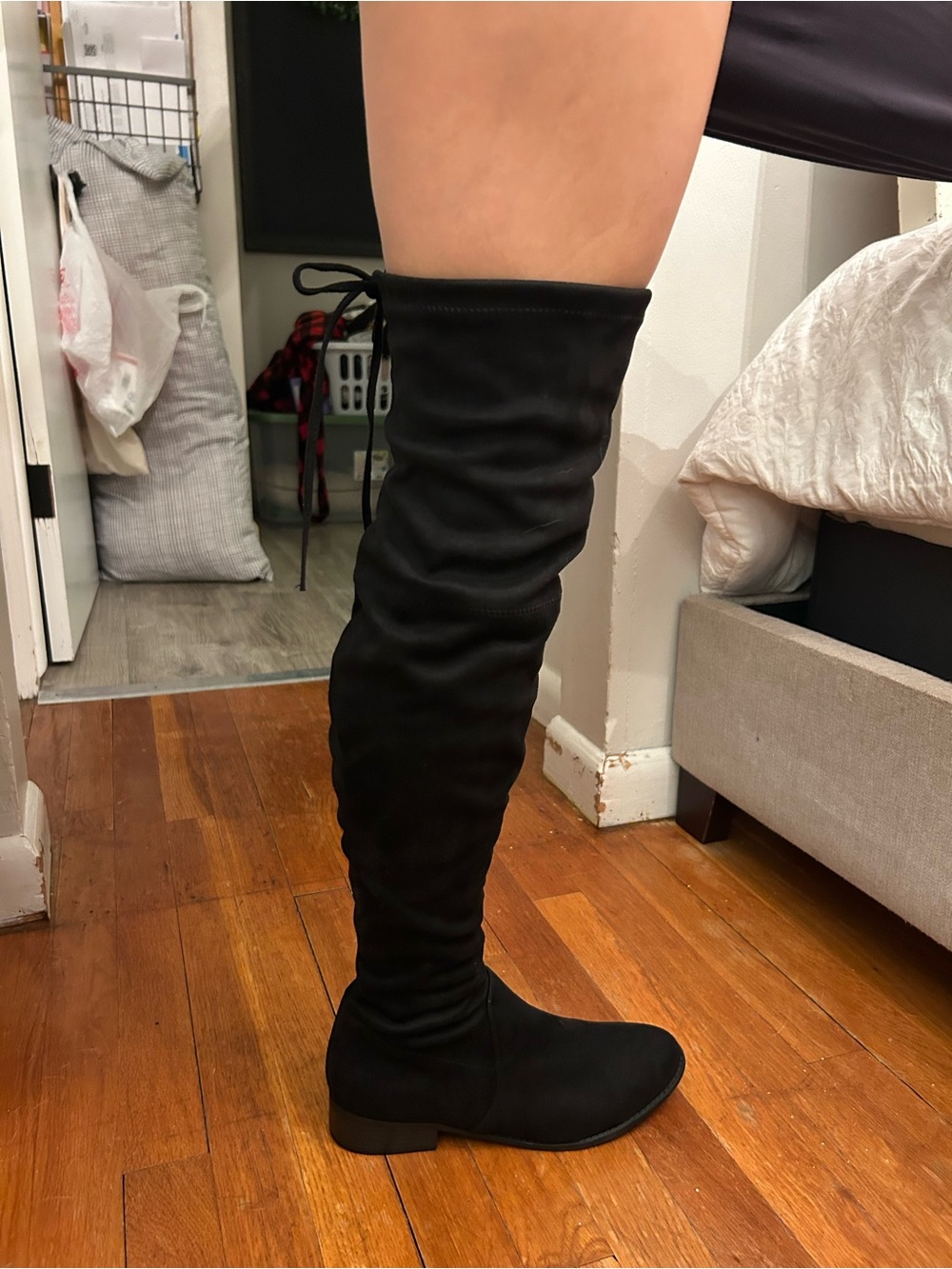 Black Over-the-Knee Women's Boots